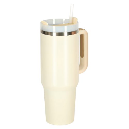 Termikus bögre szívószállal és fogantyúval termosz 1200ml tejszínhab