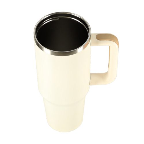 Termikus bögre szívószállal és fogantyúval termosz 1200ml tejszínhab