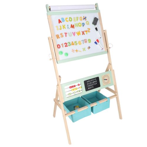 Fa tábla LULILO kréta kiegészítők kréta filctollak mágnesek kosarak 110cm