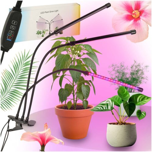 LED növény növekedési lámpa panel 3 izzó