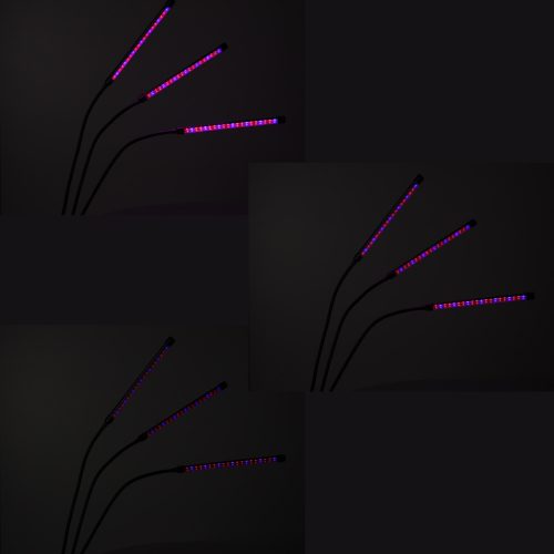 LED növény növekedési lámpa panel 3 izzó