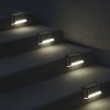 Napkollektoros kerti kültéri LED lépcsőházi lámpa szürkületérzékelő 8 darab