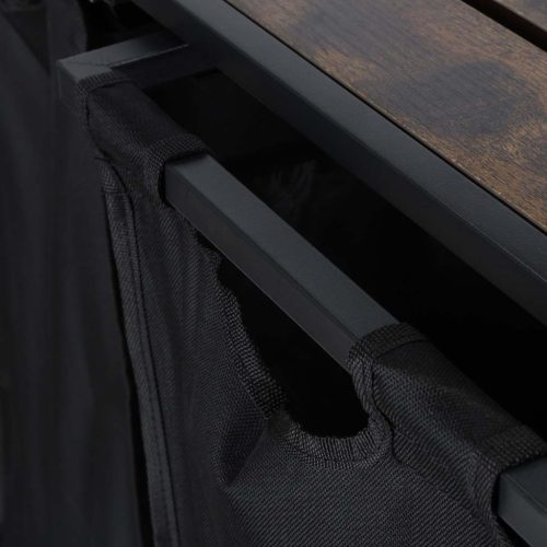 Mosodai kosár 2 rekeszes, polcos felső padláskosár 76l