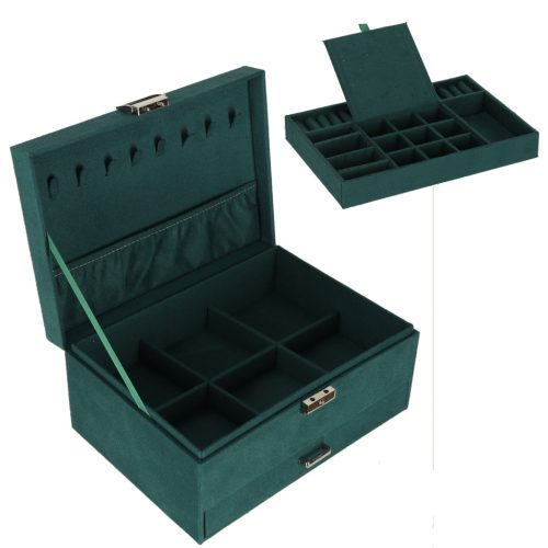 Ékszeres doboz szervező zöld