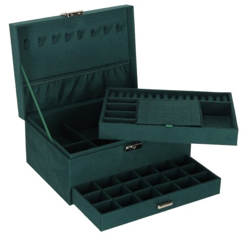 Ékszeres doboz szervező zöld