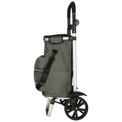Kerekes bevásárlótáska kerekeken, kerettel 100cm szürke