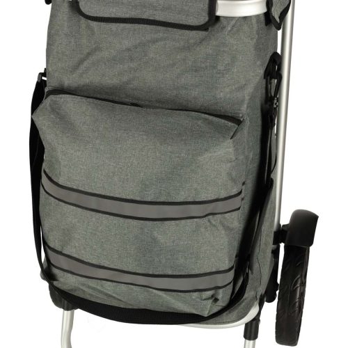 Kerekes bevásárlótáska kerekeken, kerettel 100cm szürke