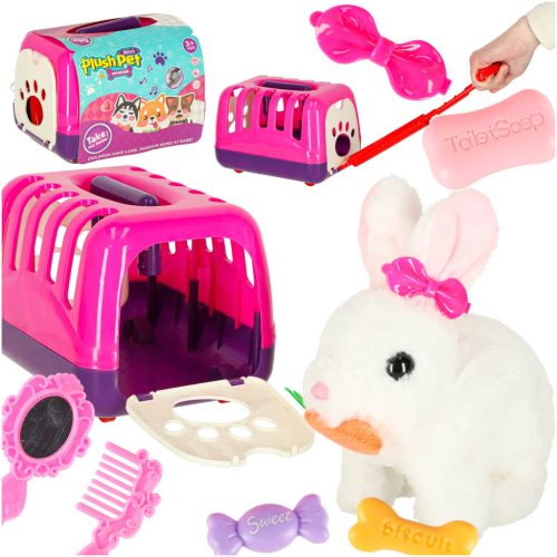 Répa nyuszi nyúl plüss sétál mozog mozog füleket