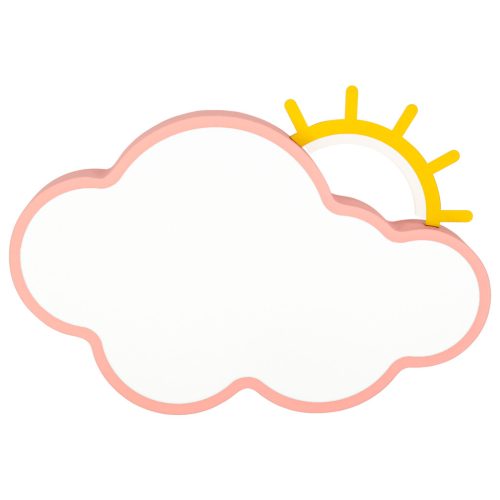 LED mennyezeti lámpa plafond gyerekszobába dimmelhető LUMELA + távirányító felhő pink