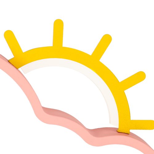 LED mennyezeti lámpa plafond gyerekszobába dimmelhető LUMELA + távirányító felhő pink