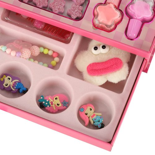 Smink és köröm készlet kozmetikumok smink kozmetikumok árnyékok lakkok fiókok sellő