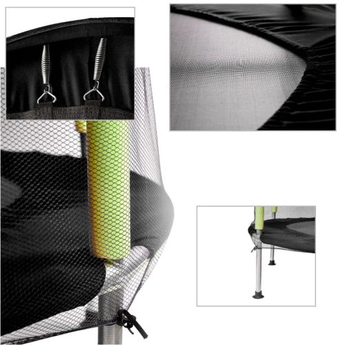 Gyermek kerti trambulin háló 140 cm zöld