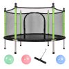 Gyermek kerti trambulin háló 140 cm zöld