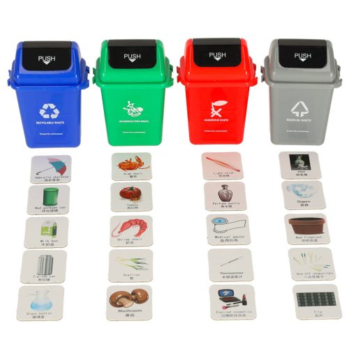 Oktatási ügyességi játék hulladékszegregációs tanulás EKO + 108 kártya