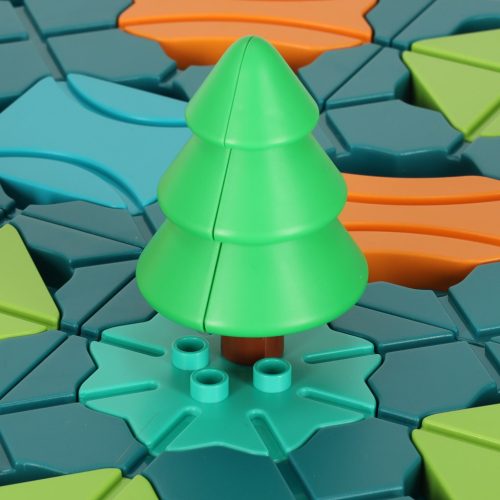 Puzzle társasjáték labirintus akadálypálya 28 el.