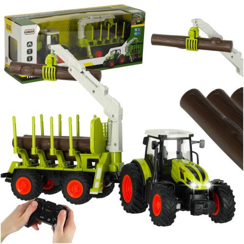 RC mezőgazdasági traktor összeköttetéssel 2.4G 3.7V 500mAh