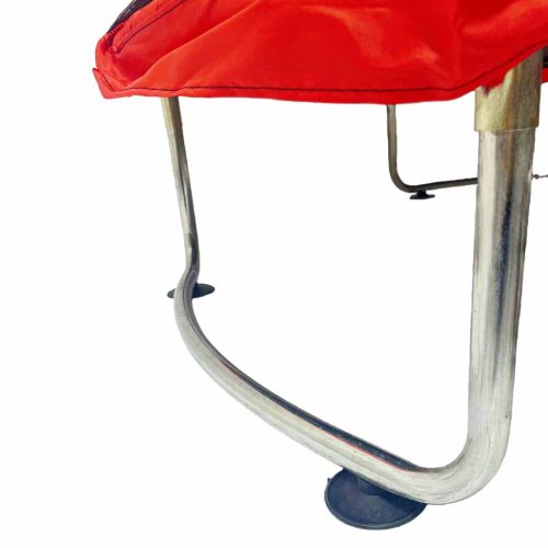 Gyermek trambulin kerti labda háló kosárlabda 150cm piros