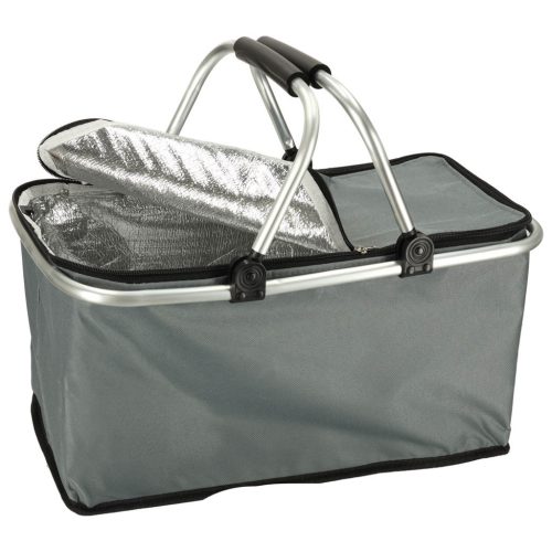 Termikus összecsukható piknikkosár szürke