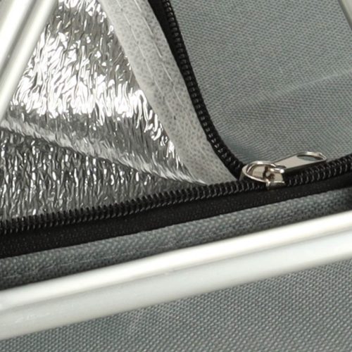 Termikus összecsukható piknikkosár szürke