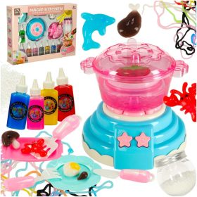   3D kristály ragasztó mágikus konyhai sablonok kreatív készlet 62 darab kék