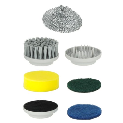 Elektromos tisztító kefe 5in1 fürdőszoba padló fugázó medence LED