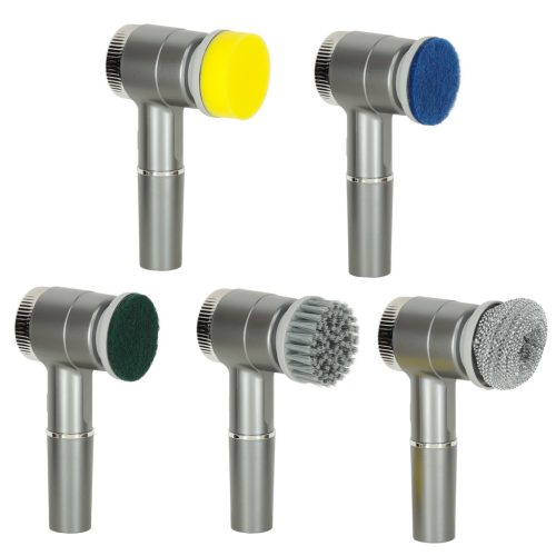 Elektromos tisztító kefe 5in1 fürdőszoba padló fugázó medence LED