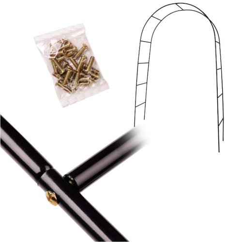 Kerti pergola ívtartó rózsákhoz virágokhoz borostyán kúszónövényekhez fém 240 x 140 cm