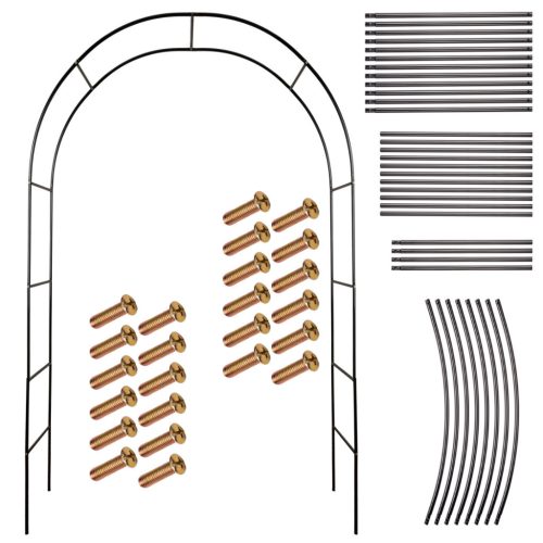 Kerti pergola ívtartó rózsákhoz virágokhoz borostyán kúszónövényekhez fém 240 x 140 cm