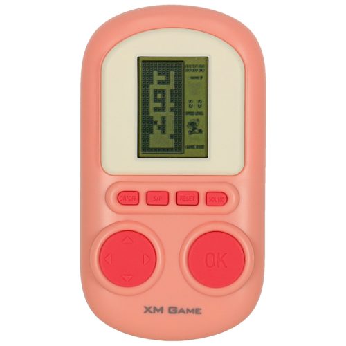 Elektronikus árkád játék hordozható konzol rózsaszín