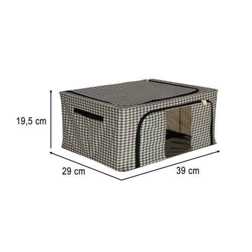 Ágyneműtartó szekrényhez fehér fekete 22L