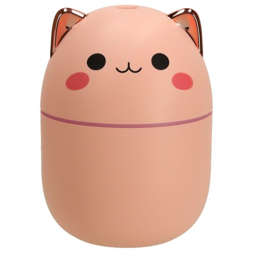 Légpárásító olaj diffúzor cica rózsaszínű