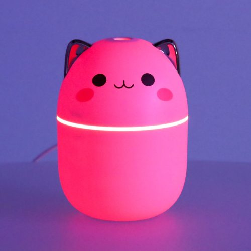 Légpárásító olaj diffúzor cica rózsaszínű