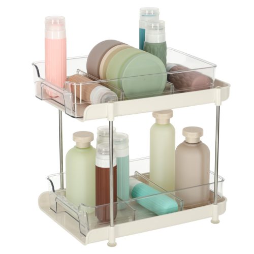 Íróasztal szervező konyhai fürdőszoba akril kétszintes