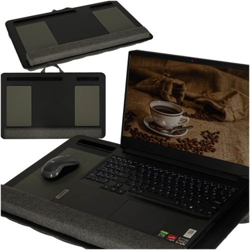 Laptop asztali állvány fekete