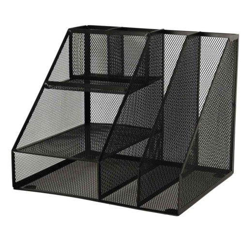 Fém íróasztal szervező 6 rekesz