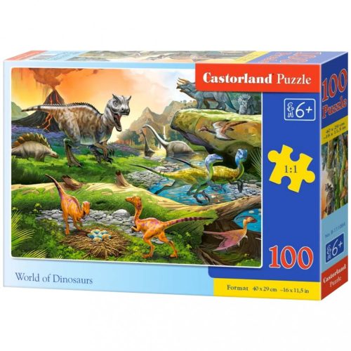 CASTORLAND Puzzle 100el. Dinoszauruszok világa