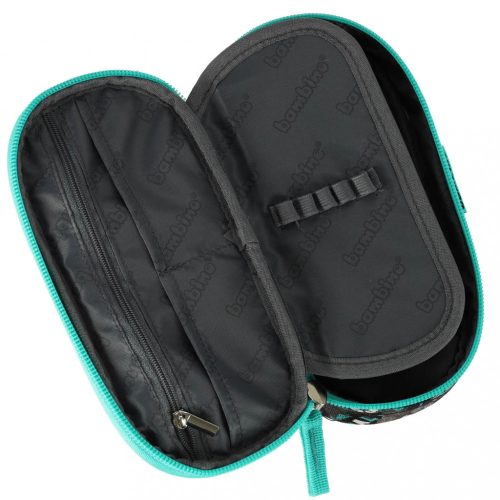 Párnázott tolltartó pántos labdarúgóval