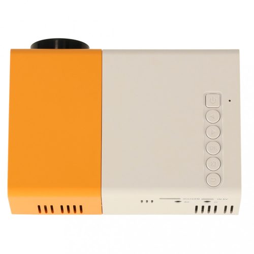 Mini projektor hordozható projektor gyerekeknek LED TFT LCD 1920x1080 24-60" USB HDMI 12V sárga és fehér színben