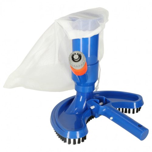 Medenceporszívó, tisztító készlet, újrahasználható zsákkal, Ikonka, kék