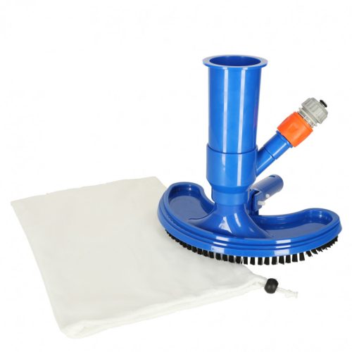 Medenceporszívó, tisztító készlet, újrahasználható zsákkal, Ikonka, kék