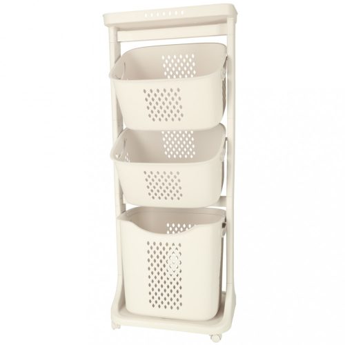 Mobil hármas szennyes ruháskosár