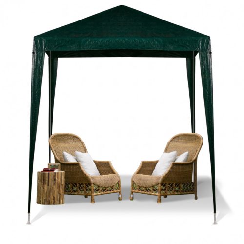 Zöld kereskedelmi rendezvény pavilon sátor 2x2