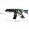 Vízipuska kék zselés golyós pisztoly USB elemmel működő 550db. 7-8mm
