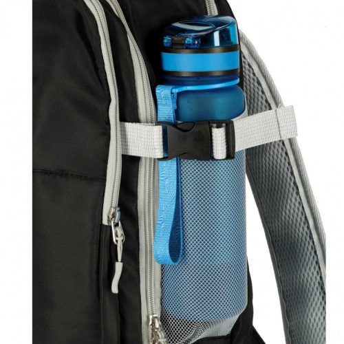 Utazási hátizsák repülőgépre vízálló USB kábel 45x16x28cm fekete