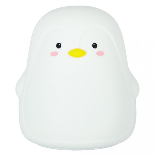 Gyermek szilikon LED éjszakai fény fehér pingvin