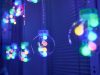 LED fények függöny gömbök 3m 108LED több színű távirányítóval