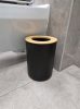 Fürdőszobai szett kefeadagoló 6 darabos készlet fekete