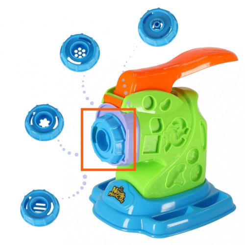 Tészta gép műanyag tömeg gyerekeknek kiegészítőkkel kreatív készlet