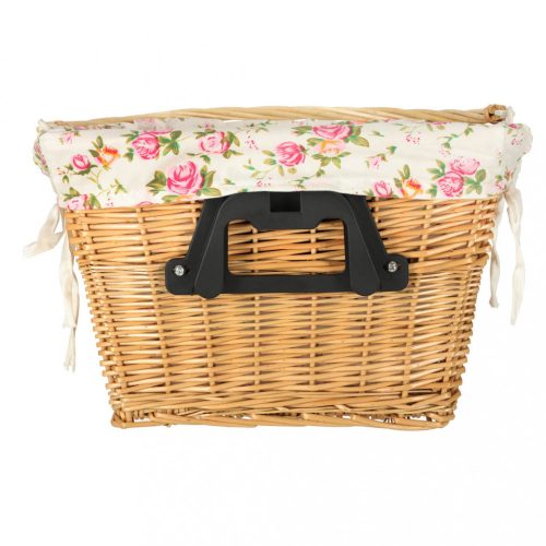 Fonott kosár kerékpár elülső kosár fonott virágbetéthez