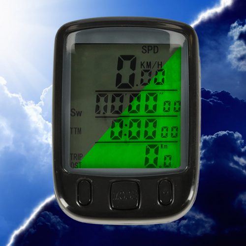 Vízálló vezetékes kerekpárkomputer LCD kijelzővel